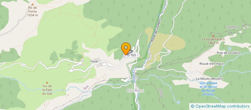 localisation de l'entreprise GROUPEMENT FORESTIER DE COUFLENS ANGOULS à COUFLENS