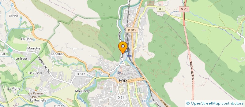 localisation de l'entreprise GROUPEMENT FORESTIER DE COUMELONGUE à FOIX