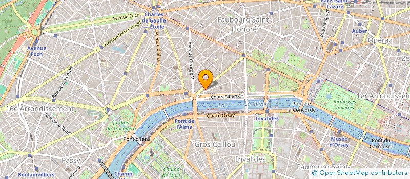 localisation de l'entreprise GROUPEMENT FORESTIER DE COURALLE à PARIS