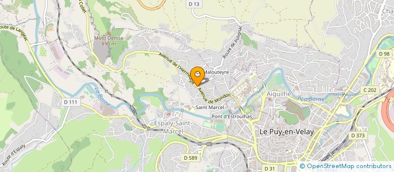 localisation de l'entreprise GROUPEMENT FORESTIER DE COURBIERE  ESPALY-SAINT-MARCEL