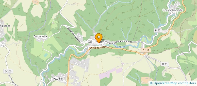 localisation de l'entreprise GROUPEMENT FORESTIER DE FARGUES à FONTIERS-CABARDES