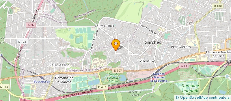 localisation de l'entreprise GROUPEMENT FORESTIER DE FIOUX à GARCHES
