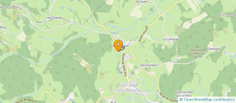 localisation de l'entreprise GROUPEMENT FORESTIER DE FLEY à SAINT-LEGER-SOUS-BEUVRAY