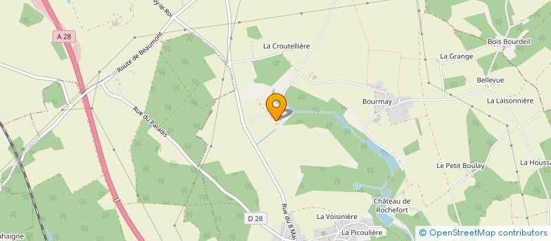 localisation de l'entreprise GROUPEMENT FORESTIER DE FONTAINE à ROUZIERS-DE-TOURAINE