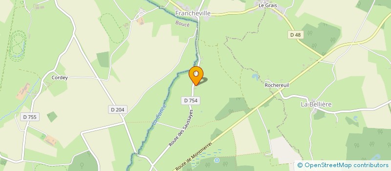 localisation de l'entreprise GROUPEMENT FORESTIER DE FRANCHEVILLE à FRANCHEVILLE