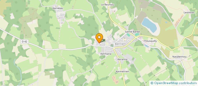 localisation de l'entreprise GROUPEMENT FORESTIER DE GFF RGA FOREST à BERRIEN