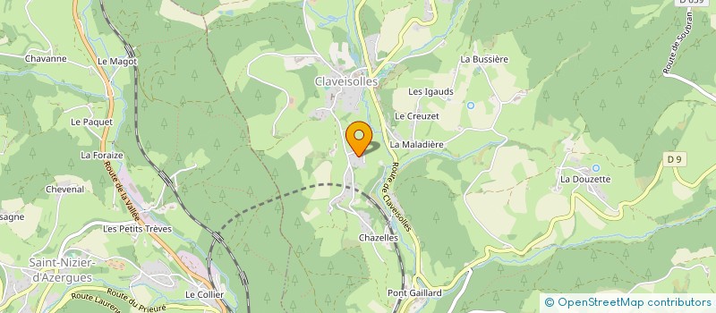 localisation de l'entreprise GROUPEMENT FORESTIER DE GISEC  CLAVEISOLLES