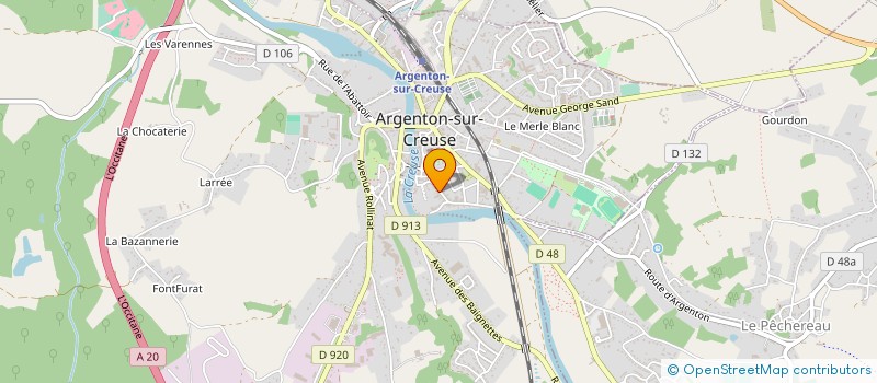 localisation de l'entreprise GROUPEMENT FORESTIER DE GRAND FORGES à ARGENTON-SUR-CREUSE