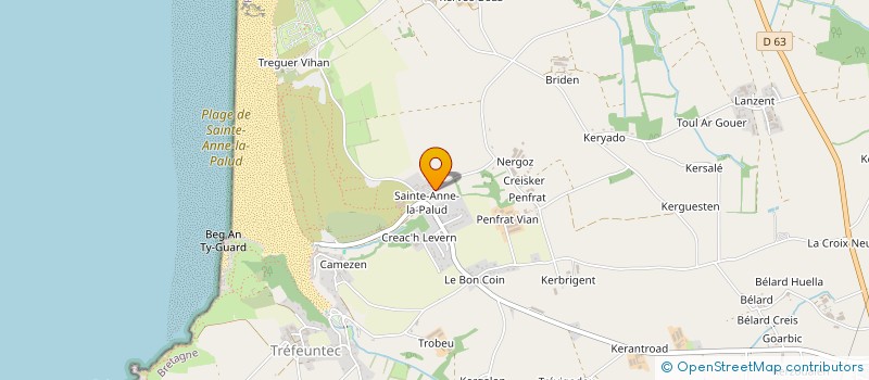 localisation de l'entreprise GROUPEMENT FORESTIER DE GWARENN BOUC'H  PLONEVEZ-PORZAY