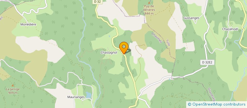 localisation de l'entreprise GROUPEMENT FORESTIER DE HAUTE DOUYGE  CHAUMEIL