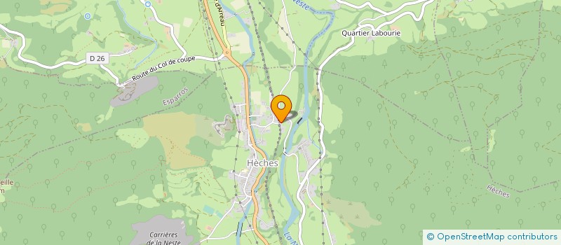 localisation de l'entreprise GROUPEMENT FORESTIER DE HECHES  HECHES