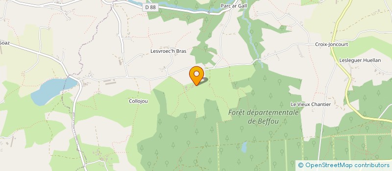 localisation de l'entreprise GROUPEMENT FORESTIER DE KERFORN  LOGUIVY-PLOUGRAS