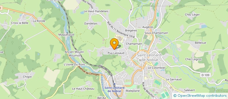 localisation de l'entreprise GROUPEMENT FORESTIER DE KILLIEN à ST-LEONARD-DE-NOBLAT