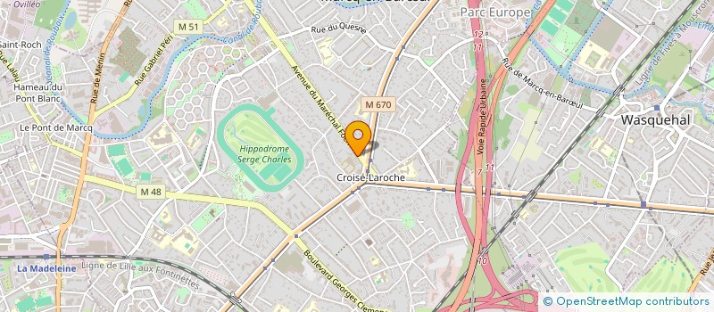 localisation de l'entreprise GROUPEMENT FORESTIER DE L'ABBAYE DES GUILLEMINS à MARCQ-EN-BARŒUL