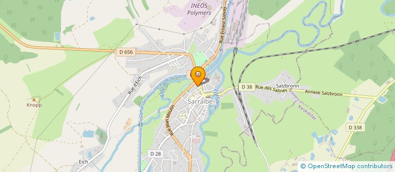 localisation de l'entreprise GROUPEMENT FORESTIER DE L ALBE à SARRALBE