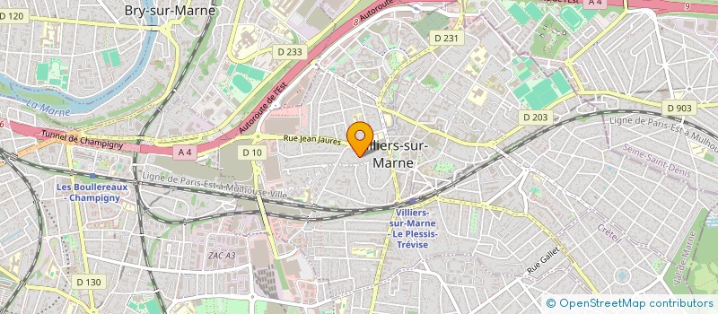 localisation de l'entreprise GROUPEMENT FORESTIER DE L'ALUN  VILLIERS-SUR-MARNE