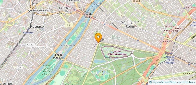 localisation de l'entreprise GROUPEMENT FORESTIER DE L'ARGENTALET à NEUILLY-SUR-SEINE