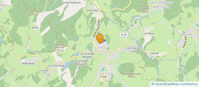localisation de l'entreprise GROUPEMENT FORESTIER DE L'ARVERNE à CROCQ