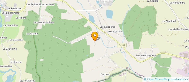 localisation de l'entreprise GROUPEMENT FORESTIER DE L'ETANG BOUILLON à VAL-AU-PERCHE
