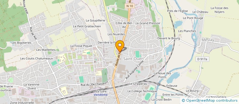 localisation de l'entreprise GROUPEMENT FORESTIER DE L'ETANG ROMPU - GF DE L'ETANG ROMPU  SAINT-OUEN