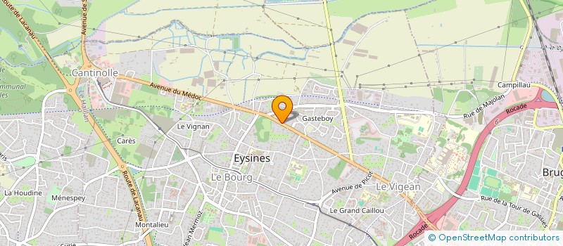 localisation de l'entreprise GROUPEMENT FORESTIER DE L'EYRE  EYSINES