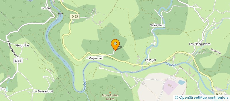 localisation de l'entreprise GROUPEMENT FORESTIER DE LA BARBAZANIE  FONTRIEU