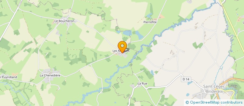 localisation de l'entreprise GROUPEMENT FORESTIER DE LA BARRE  SAINT-AGNANT-DE-VERSILLAT