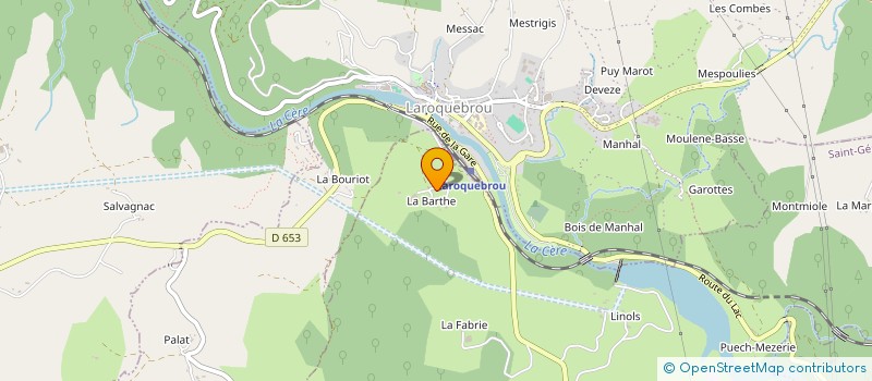 localisation de l'entreprise GROUPEMENT FORESTIER DE LA BARTHE à SAINT-GERONS