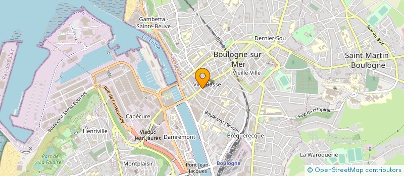 localisation de l'entreprise GROUPEMENT FORESTIER DE LA BECASSERIE à BOULOGNE-SUR-MER