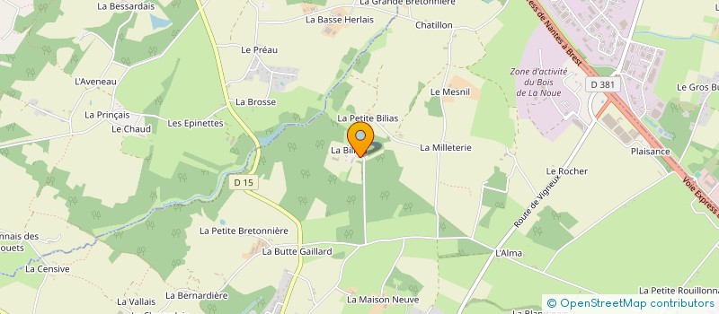 localisation de l'entreprise GROUPEMENT FORESTIER DE LA BILIAIS à SAINT-ETIENNE-DE-MONTLUC
