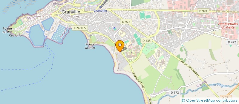 localisation de l'entreprise GROUPEMENT FORESTIER DE LA BOULAIE  GRANVILLE