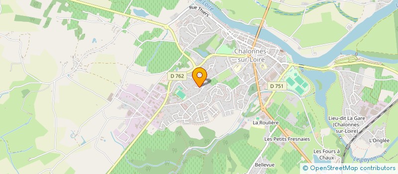 localisation de l'entreprise GROUPEMENT FORESTIER DE LA BOURDONNAYE à CHALONNES-SUR-LOIRE