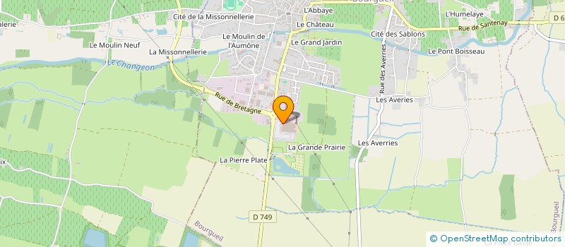 localisation de l'entreprise GROUPEMENT FORESTIER DE LA BREILLE LES PINS  BOURGUEIL