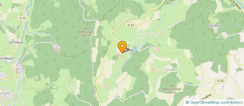 localisation de l'entreprise GROUPEMENT FORESTIER DE LA CARELLE à DEUX-GROSNES