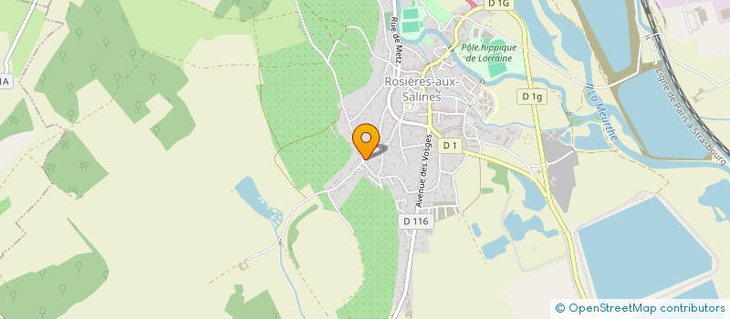 localisation de l'entreprise GROUPEMENT FORESTIER DE LA CENSE MITRY  ROSIERES-AUX-SALINES