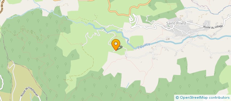 localisation de l'entreprise GROUPEMENT FORESTIER DE LA CHABREYRE  PRIVAS