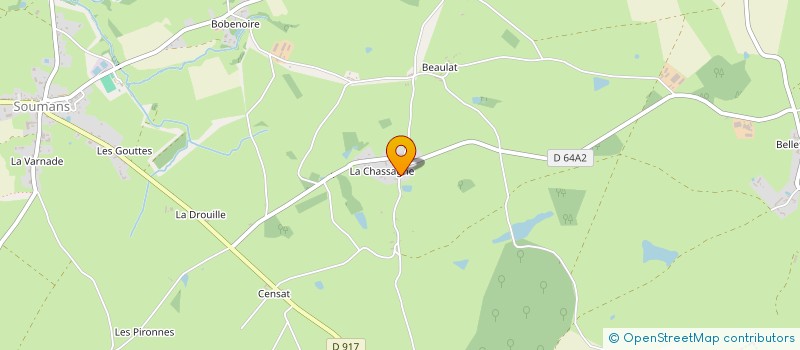 localisation de l'entreprise GROUPEMENT FORESTIER DE LA CHASSAGNE à BOUSSAC-BOURG