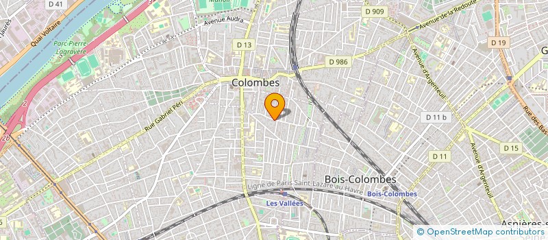 localisation de l'entreprise GROUPEMENT FORESTIER DE LA CHAUMUSSE à COLOMBES