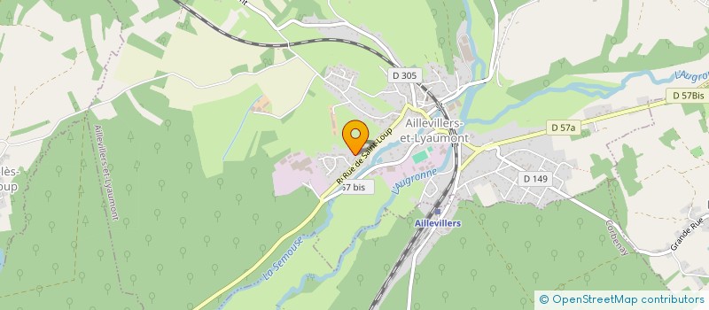 localisation de l'entreprise GROUPEMENT FORESTIER DE LA COMBEAUTE  AILLEVILLERS-ET-LYAUMONT