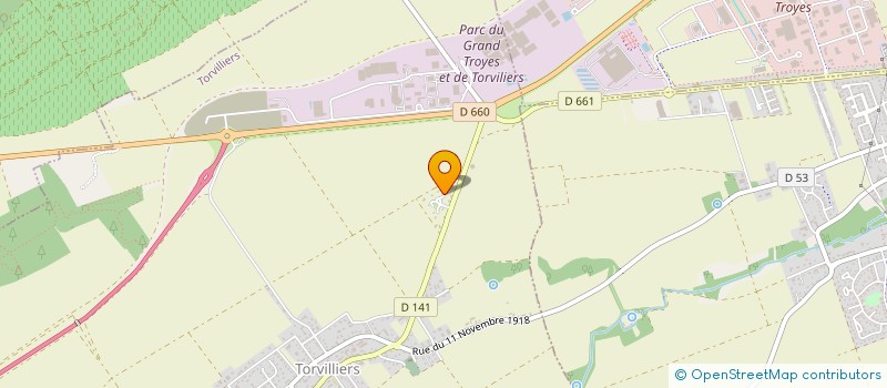 localisation de l'entreprise GROUPEMENT FORESTIER DE LA CONGE  TORVILLIERS