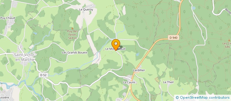 localisation de l'entreprise GROUPEMENT FORESTIER DE LA COUSINE  LA CHAPELLE-TAILLEFERT