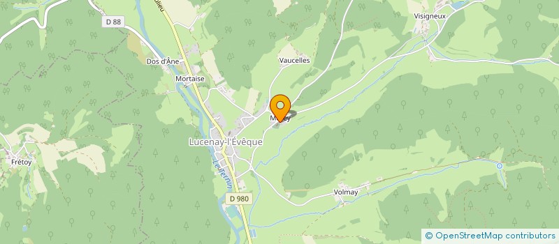 localisation de l'entreprise GROUPEMENT FORESTIER DE LA DAME DE BAR  LUCENAY L'EVEQUE