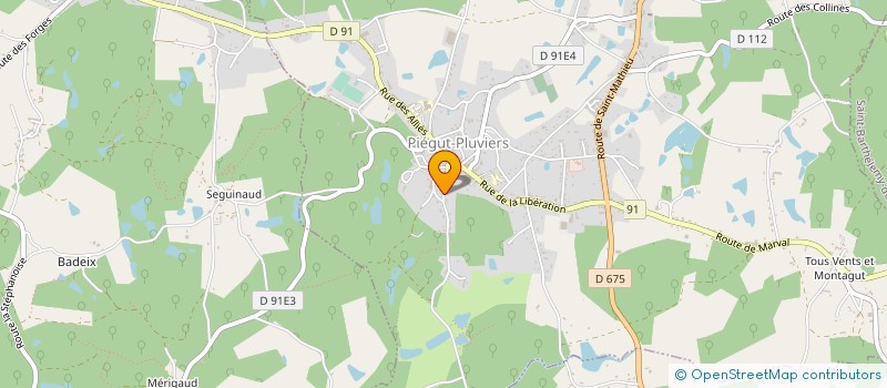 localisation de l'entreprise GROUPEMENT FORESTIER DE LA DOUBLE à PIEGUT-PLUVIERS