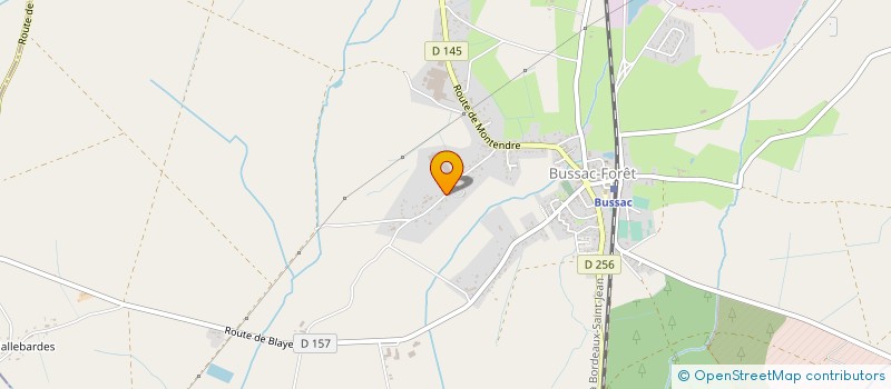 localisation de l'entreprise GROUPEMENT FORESTIER DE LA FONTAINE DE L'ABDIE  BUSSAC-FORET