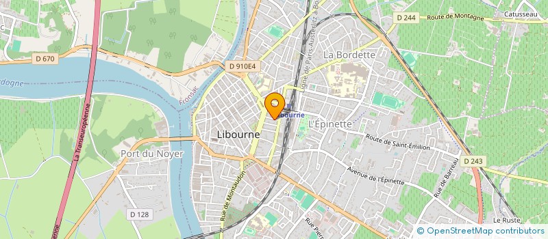 localisation de l'entreprise GROUPEMENT FORESTIER DE LA FORBA  LIBOURNE