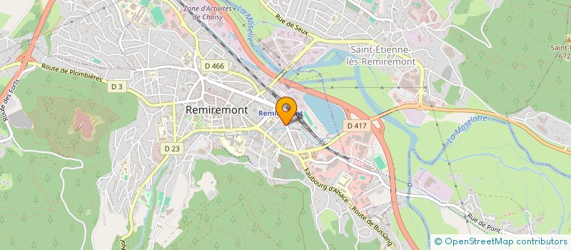 localisation de l'entreprise GROUPEMENT FORESTIER DE LA FORET DU RAYEUX  REMIREMONT