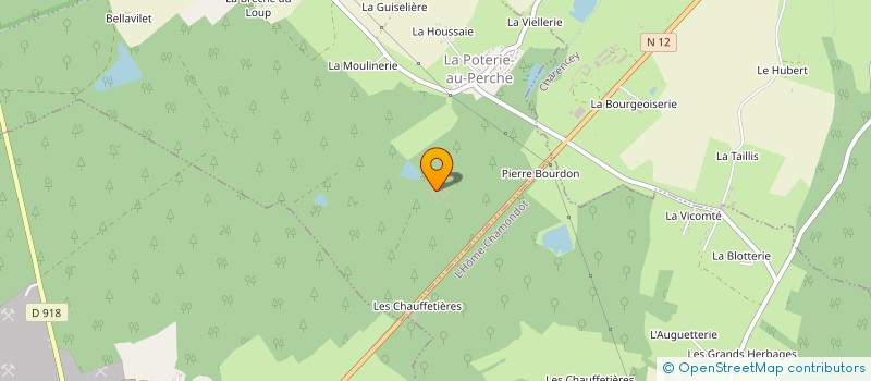 localisation de l'entreprise GROUPEMENT FORESTIER DE LA GUIMANDIERE à TOUROUVRE AU PERCHE