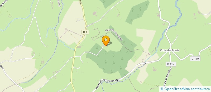localisation de l'entreprise GROUPEMENT FORESTIER DE LA HOUPPELIERE à FONTAINE-EN-BRAY