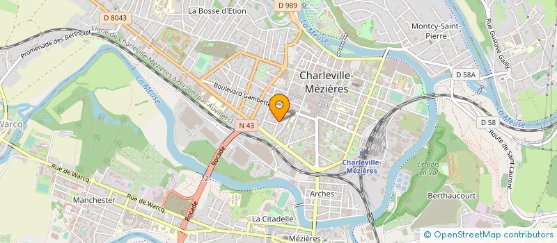 localisation de l'entreprise GROUPEMENT FORESTIER DE LA HUTTE  CHARLEVILLE-MEZIERES