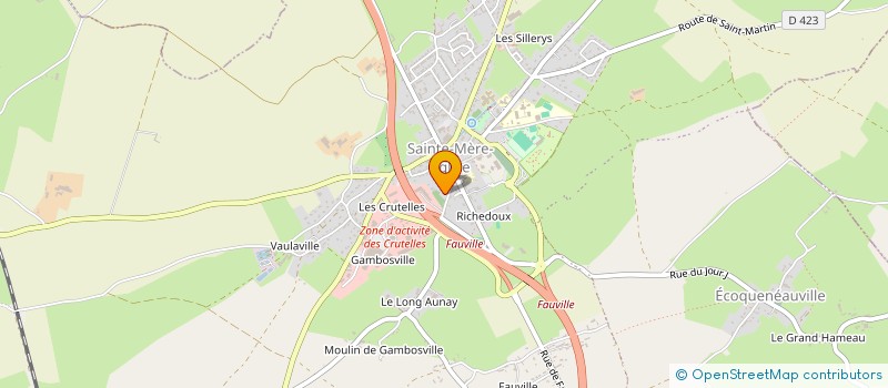 localisation de l'entreprise GROUPEMENT FORESTIER DE LA LANDE DE LESSAY  SAINTE-MERE-EGLISE